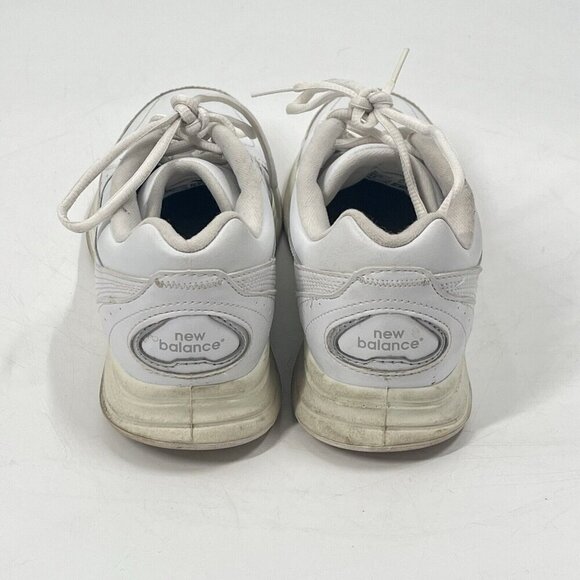 New Balance 557 White Leather Walking Sneakers Sz 9 .5 - Picture 5 of 7